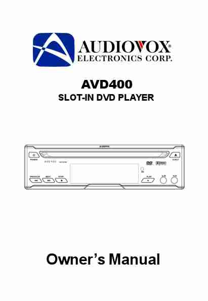 Audiovox Car Video System AVD400-page_pdf